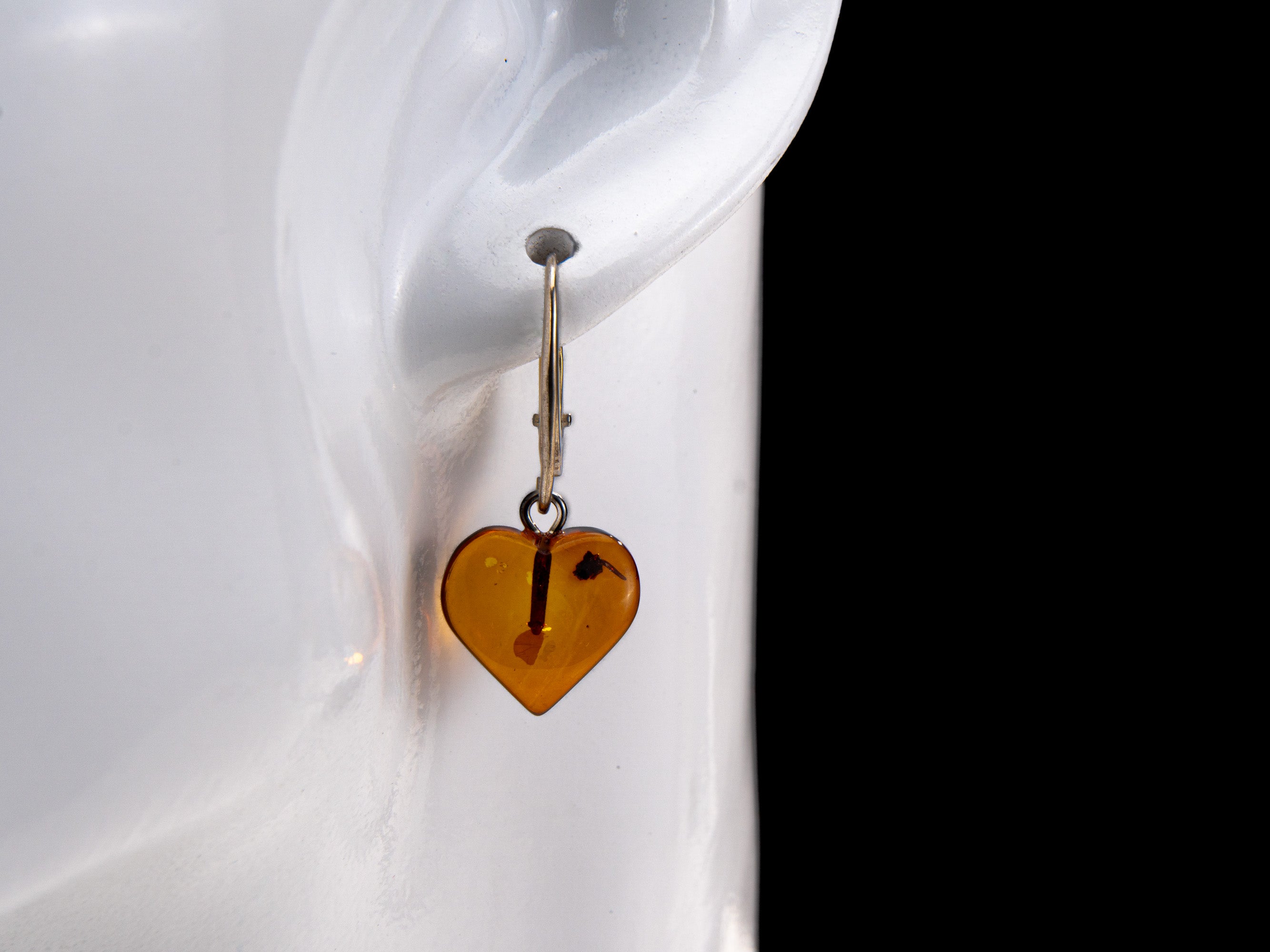 Drop Amber Earrings