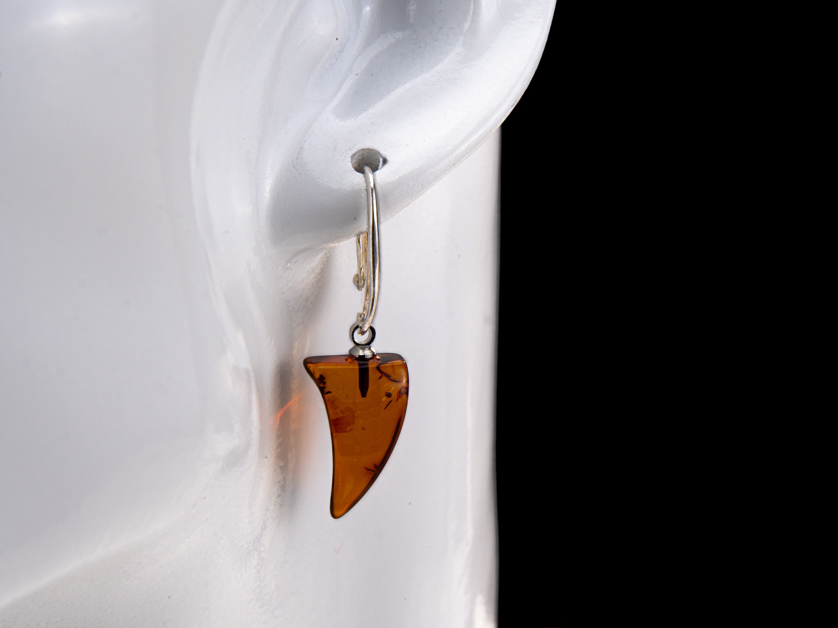 Drop Amber Earrings