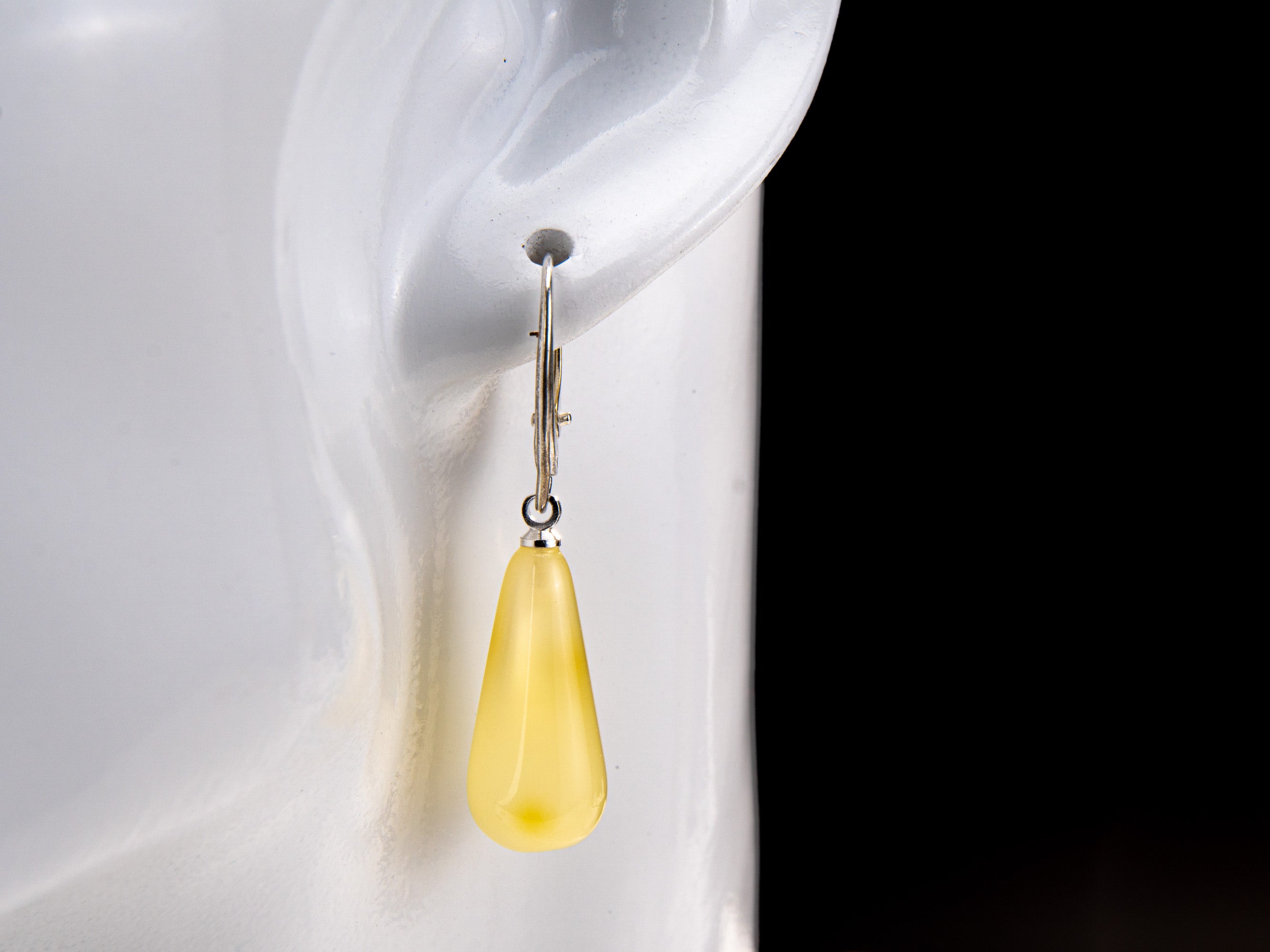 Drop Amber Earrings