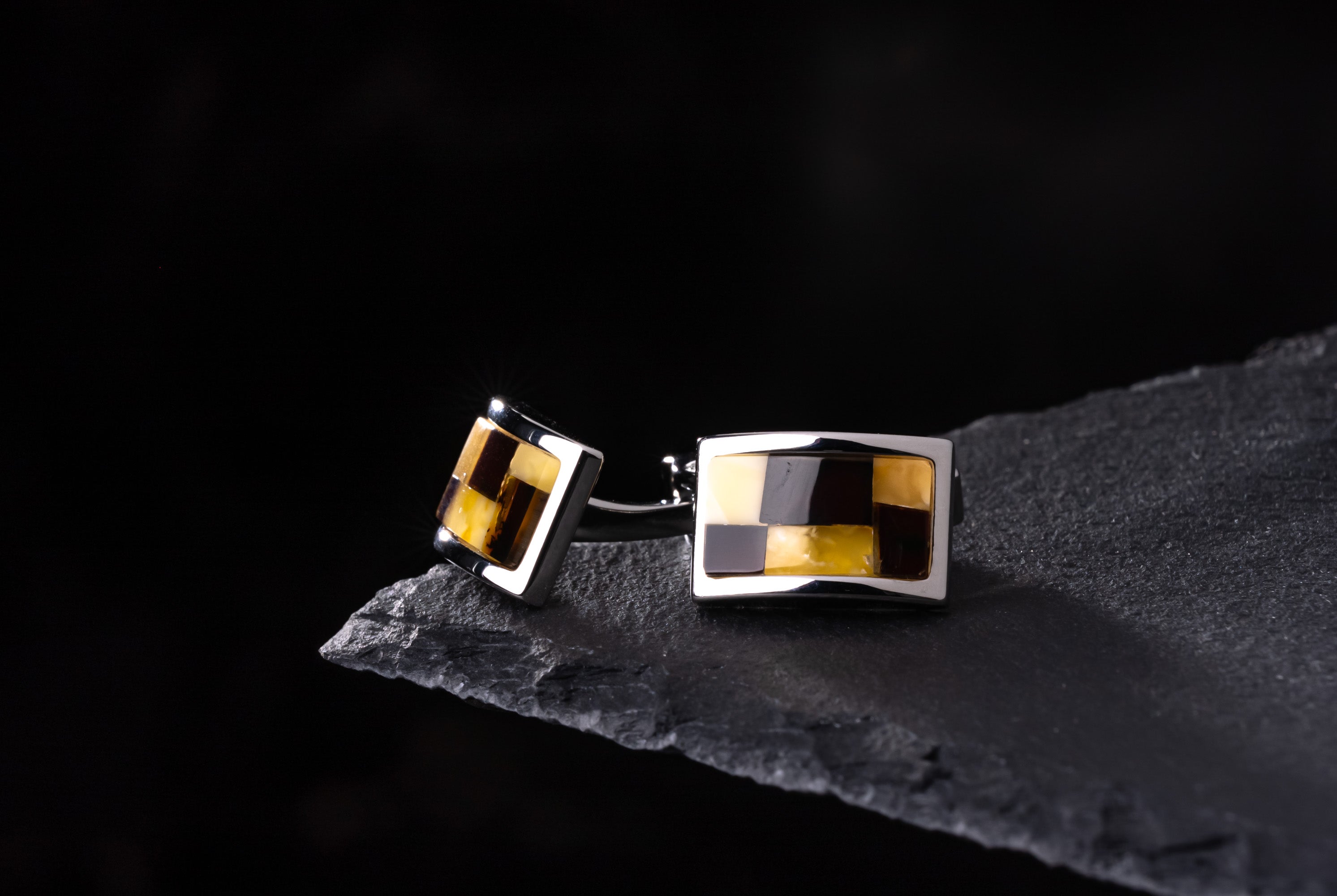 Amber Cufflinks