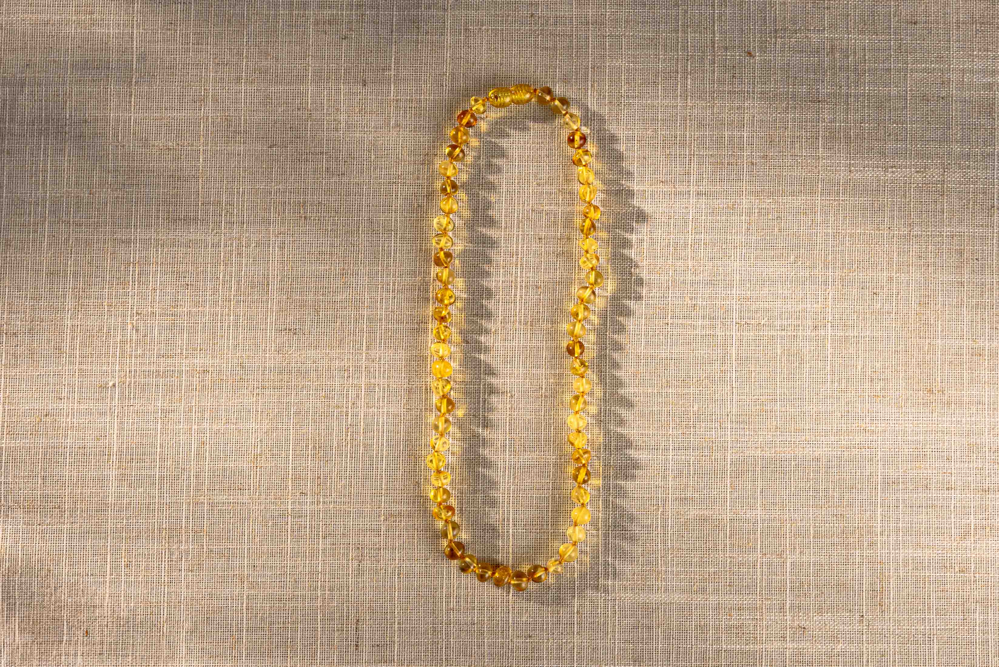 Kids Amber Necklace β Honey Color Beads