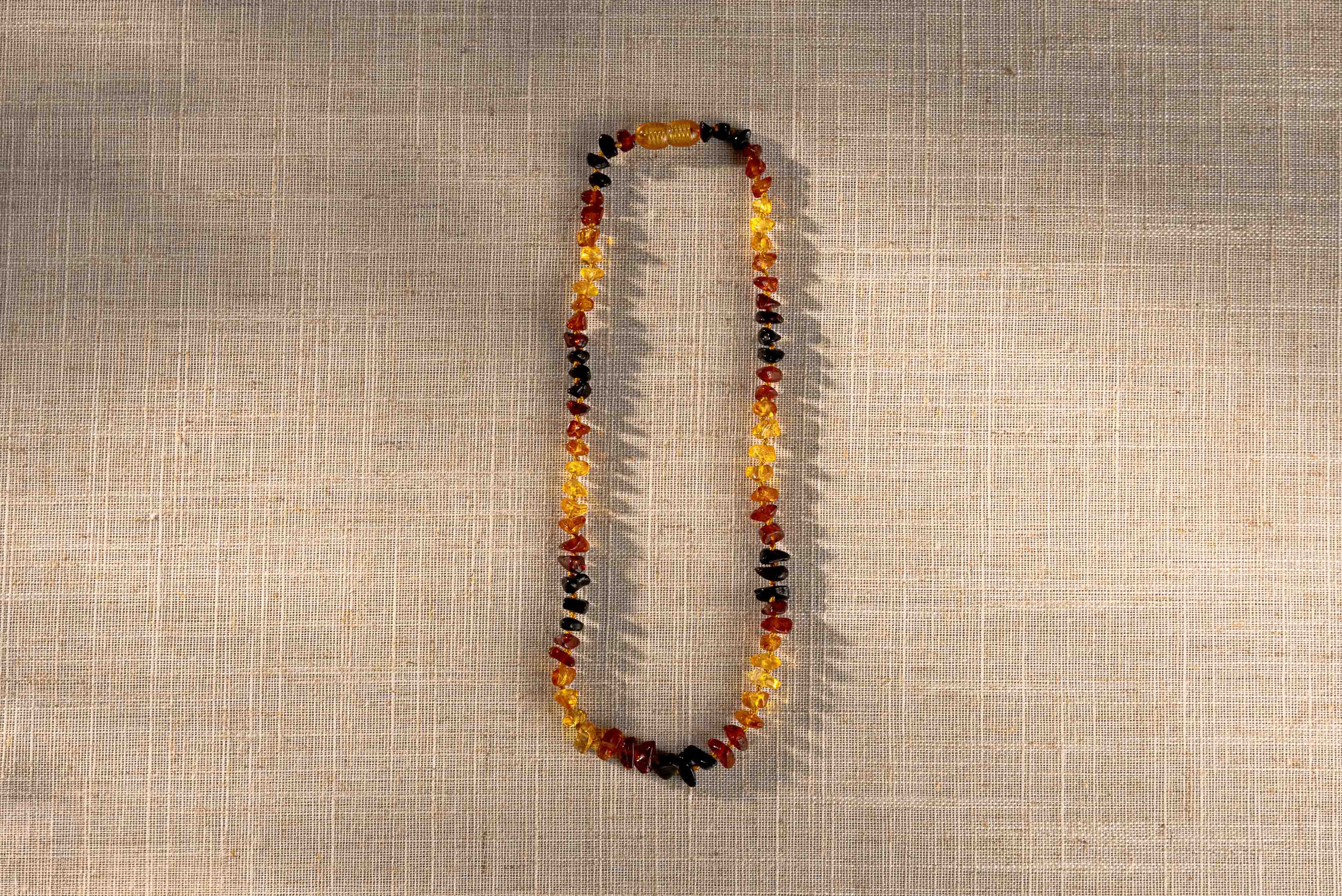 Kids Amber Necklace β Mixed Chips Color Beads