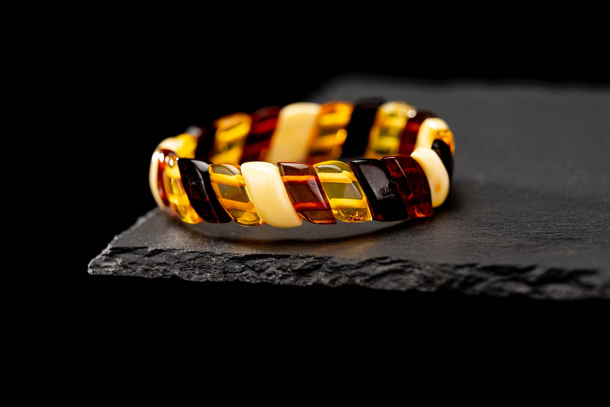 Baltic Amber Bracelet – Honey and Cognac Tones