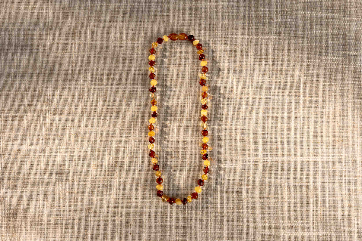 Children's Baltic Amber Necklace – Butter and Cognac Beads